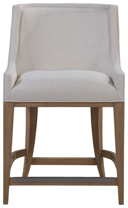 Simpatico White Dove Performance Fabric Woven Counter Height Stool