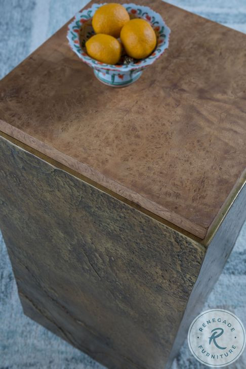 Simpatico Walnut and Brazilian Slate Spot Table
