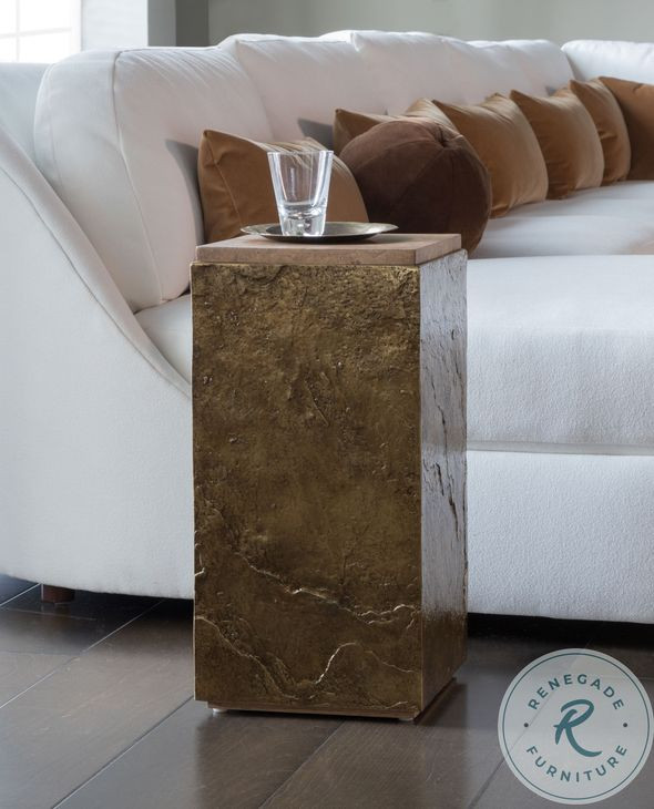 Simpatico Walnut and Brazilian Slate Spot Table