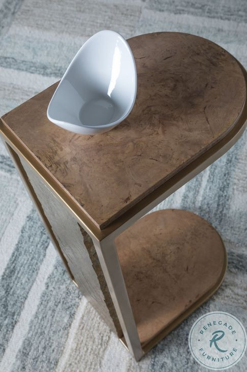 Simpatico Walnut and Brazilian Slate C Table