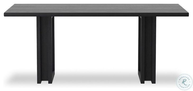 Carmel Black Wash Mango 72" Rectangular Dining Table