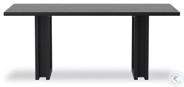 Carmel Black Wash Mango Rectangular Dining Room Set