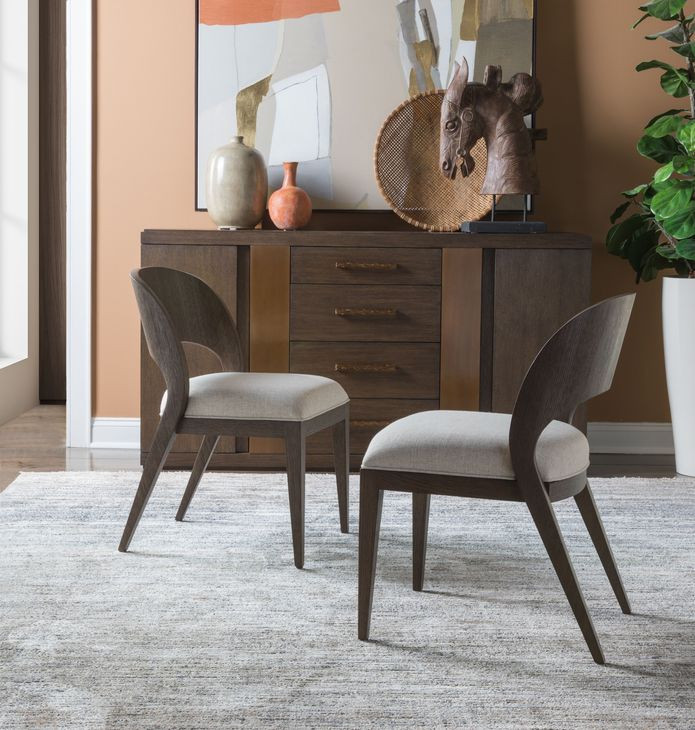 Andare Beige Performance Fabric Side Chair