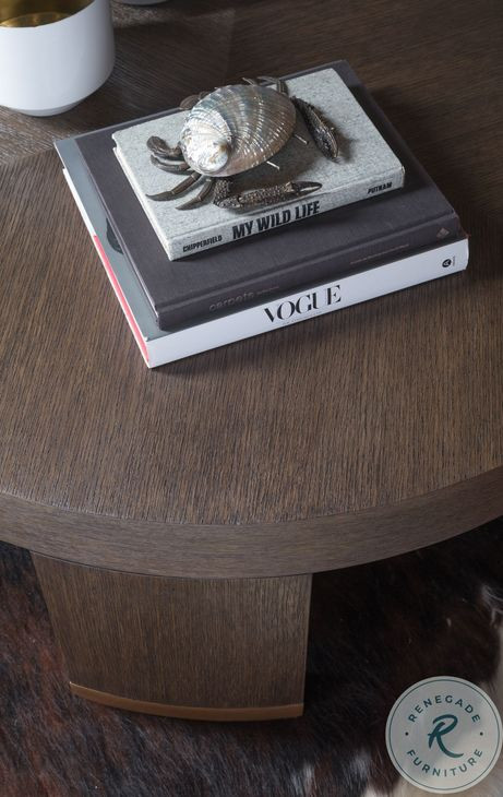 Andare Brown Round Cocktail Table