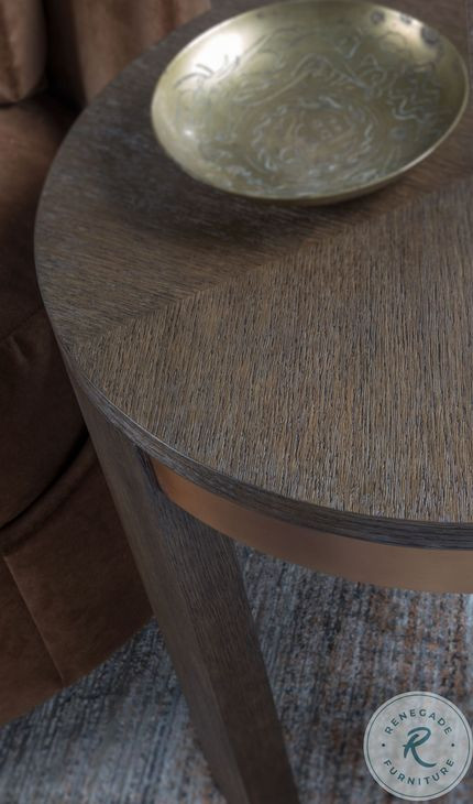 Andare Brown Round End Table
