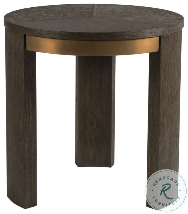 Andare Brown Round End Table