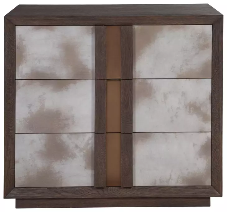 Andare Brown and Beige 3 Drawer Hall Chest