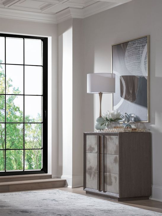 Andare Brown and Beige 3 Drawer Hall Chest