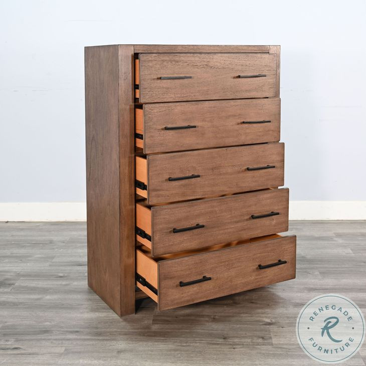 Cozy Luxe Natural 5 Drawer Chest