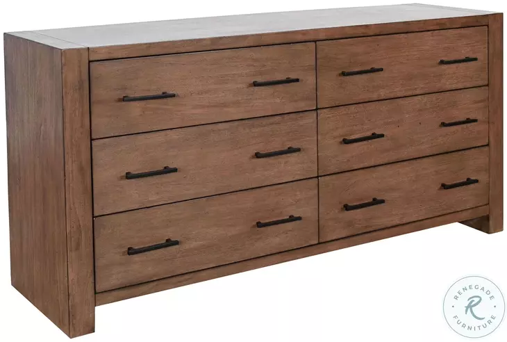 Golden Hearth Natural 6 Drawer Dresser