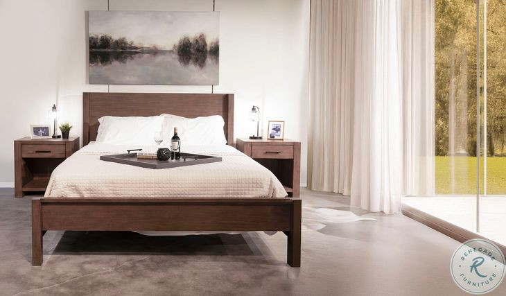 Linea Natural Queen Platform Bed