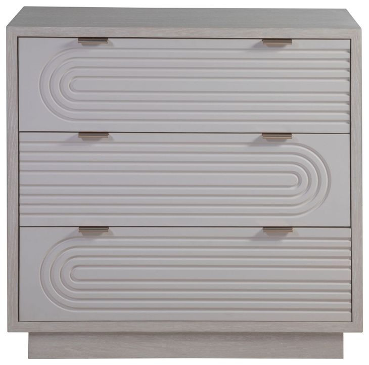 Solimar White Oak 3 Drawer Hall Chest