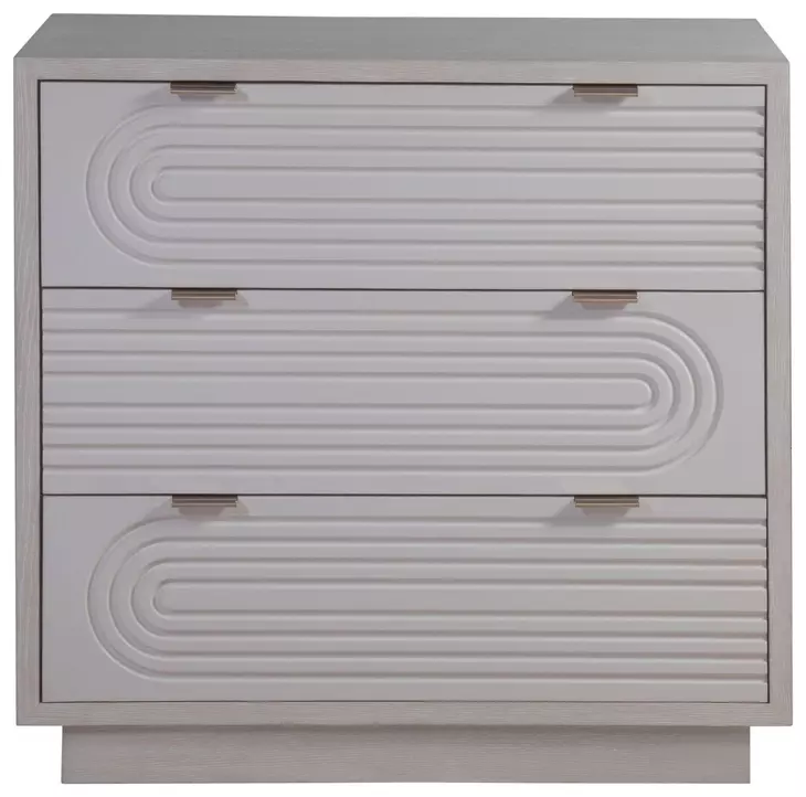 Solimar White Oak 3 Drawer Hall Chest
