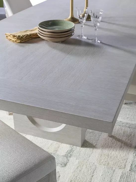 Solimar White Oak 114" Extendable Rectangular Dining Table