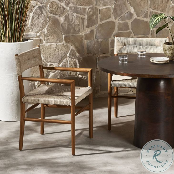 Lomas Natural Teak Outdoor Dining Armchair