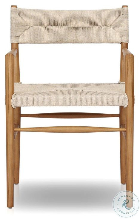 Lomas Natural Teak Outdoor Dining Armchair