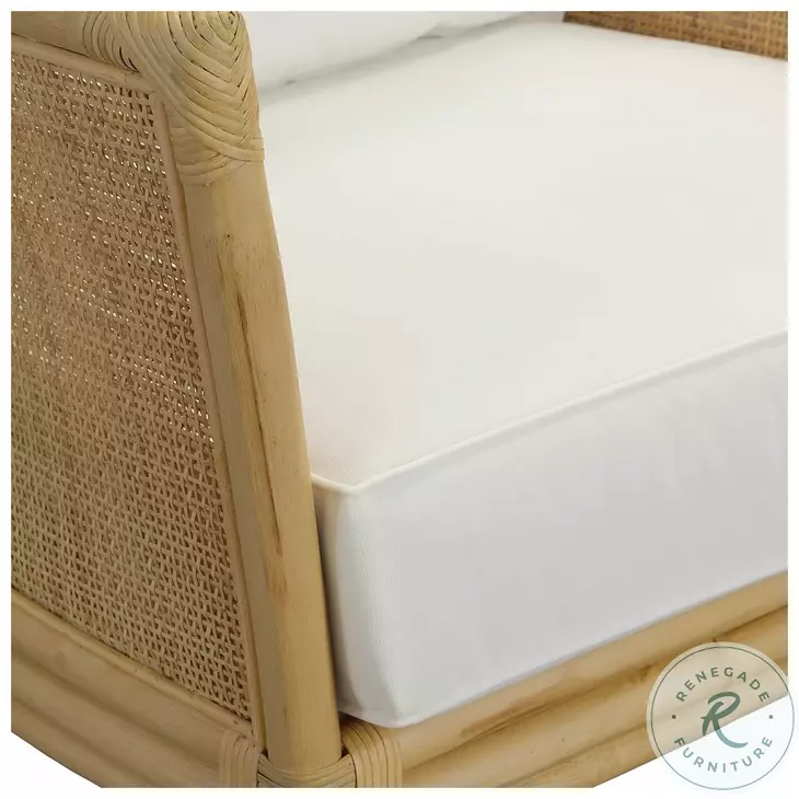 Pacific White Performance Fabric Arm Chair