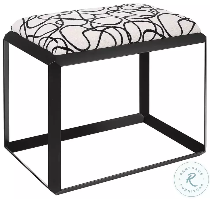 Tye Light Stone Gray Small Bench