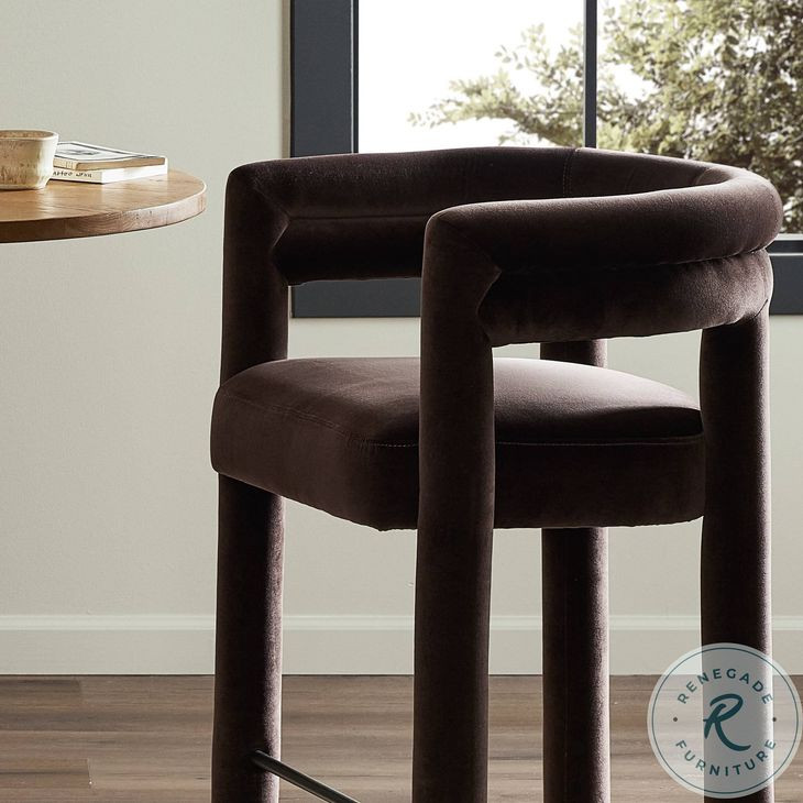 Tacova Surrey Cocoa Counter Height Stool
