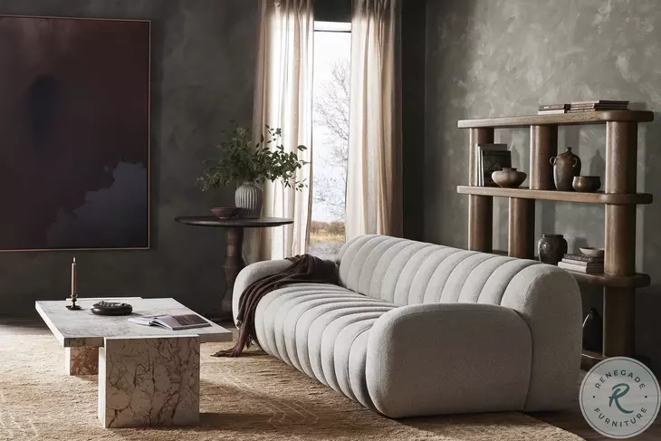 Romano Desert Taupe Marble Rectangular Occassional Table Set