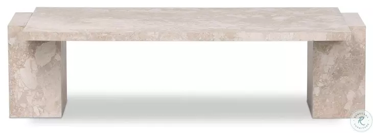 Romano Lunar Marble Rectangular Coffee Table