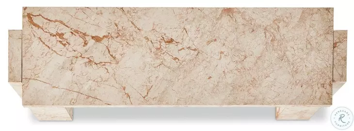 Romano Desert Taupe Marble Rectangular Occassional Table Set