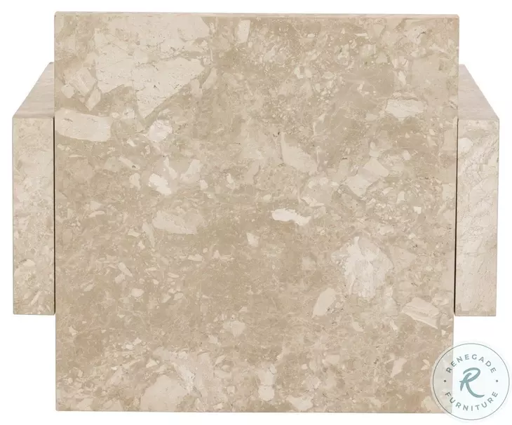Romano Lunar Marble Rectangular Occassional Table Set