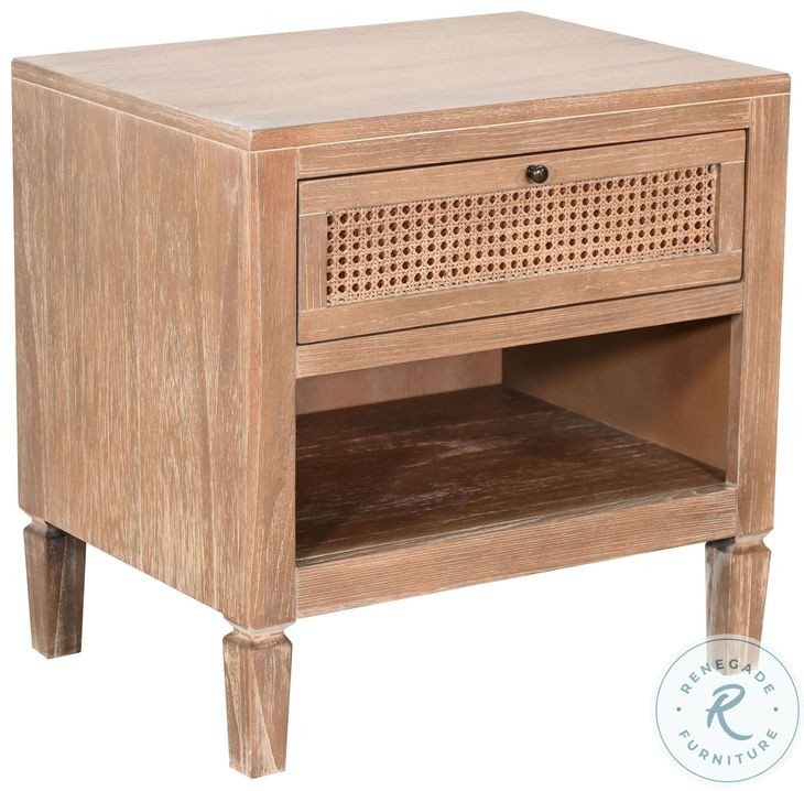 Seabourne Natural 1 Drawer Nightstand