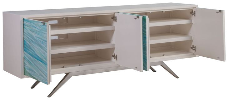 Blue Wave Beige 78" TV Stand