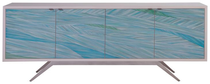 Blue Wave Beige 78" TV Stand