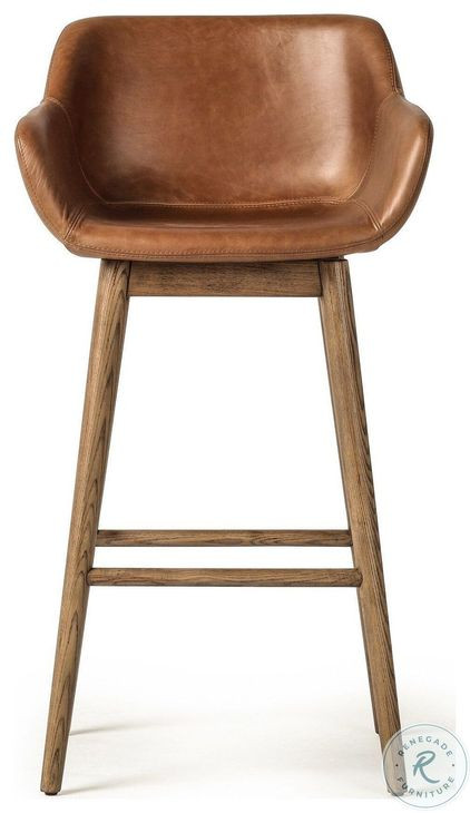 Hannah Sonoma Chestnut Swivel Bar Stool