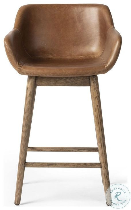 Hannah Sonoma Chestnut Swivel Counter Height Stool