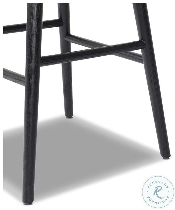Hannah Sonoma Black Swivel Bar Stool