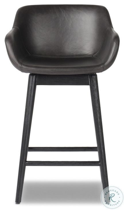 Hannah Sonoma Black Swivel Counter Height Stool