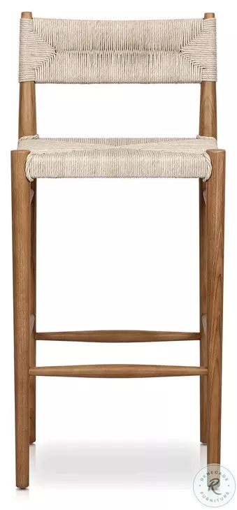 Lomas Vintage White Outdoor Bar Stool