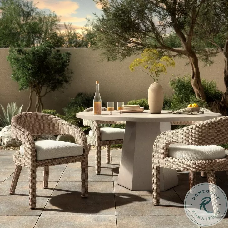 Hawkins Vintage White Outdoor Dining Chair