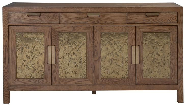 Barnaby Brown and Gold 4 Door Buffet