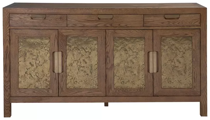 Barnaby Brown and Gold 4 Door Buffet