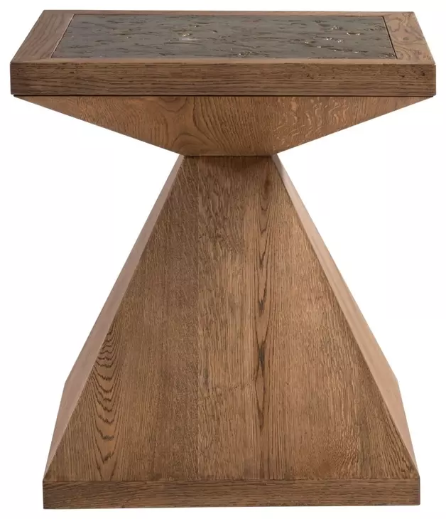 Barnaby Bronze and Champagne Bronze Square End Table