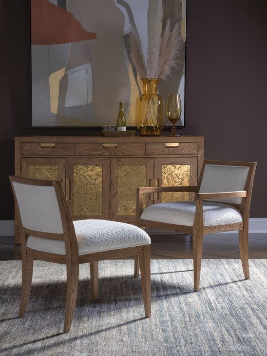 Barnaby White Performance Fabric Arm Chair