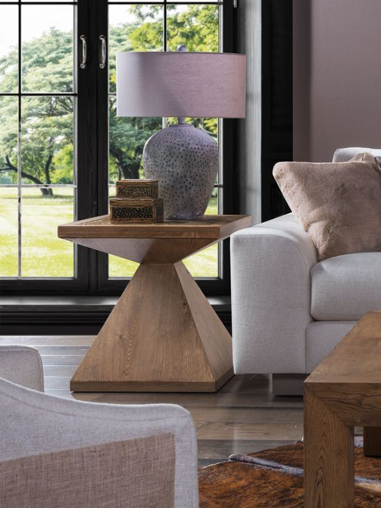 Barnaby Bronze and Champagne Bronze Square End Table