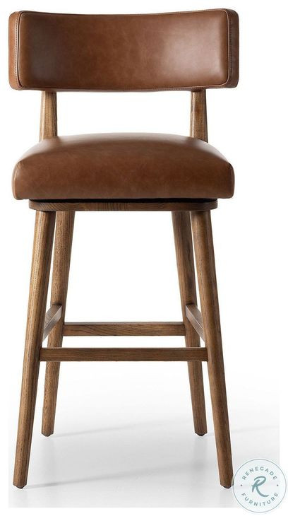 Cardell Sonoma Chestnut Swivel Bar Stool