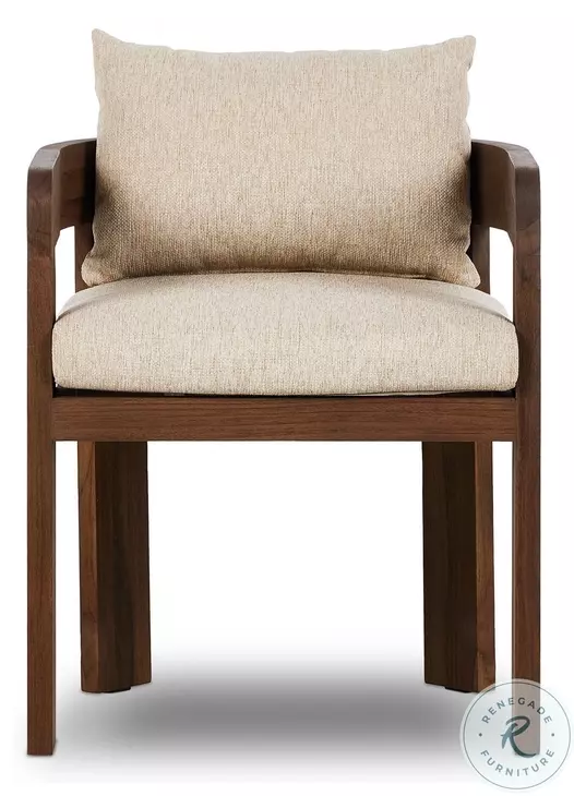 Jackson Ellor Beige Outdoor Dining Chair