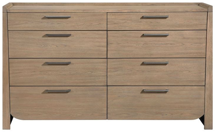 Riley Light Brown 8 Drawer Dresser