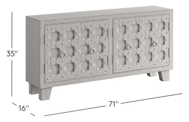 Colton Dark Brown 71" Sideboard