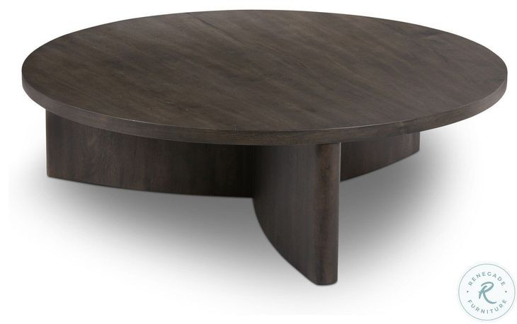 Toli Smoked Black Veneer Round Coffee Table