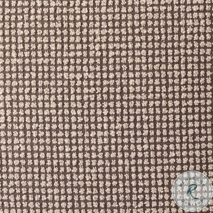 Sinclair Barrow Taupe Performance Fabric Square Ottoman