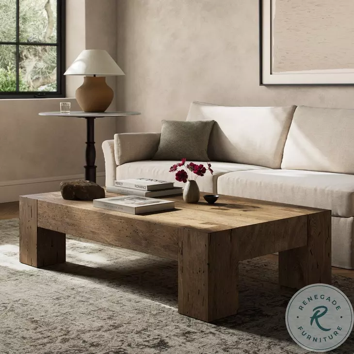 Abaso Rustic Wormwood Oak Rectangular Occassional Table Set