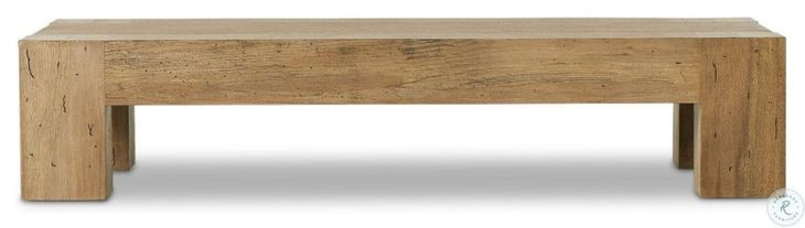 Abaso Rustic Wormwood Oak Rectangular Coffee Table