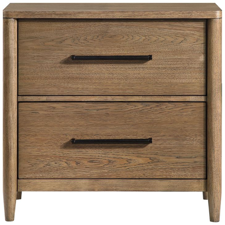 Sonoma Brown 2 Drawer Nightstand